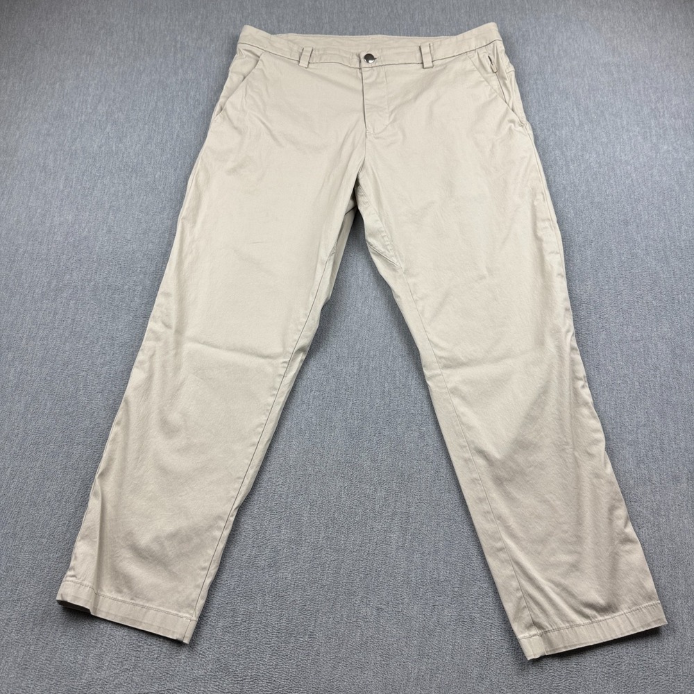 Lululemon Pants Mens 33x27 Beige Commission Pants Classic Pockets Swift Cotton